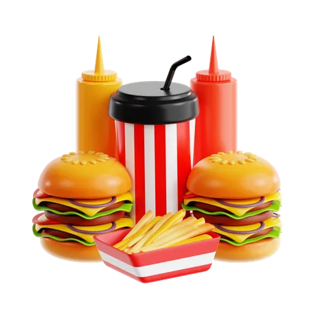 Fast Food  3D Icon