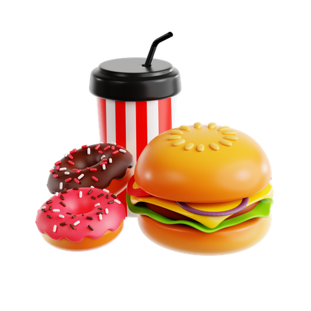 Fast food  3D Icon