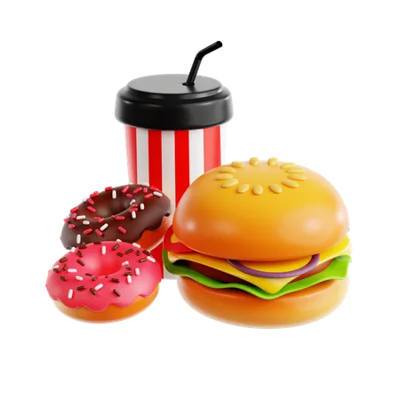 Fast food  3D Icon