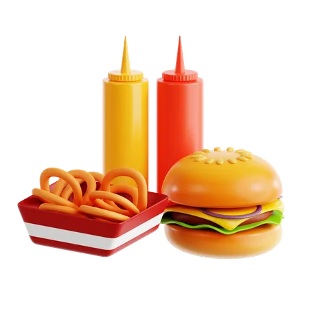 Fast food  3D Icon