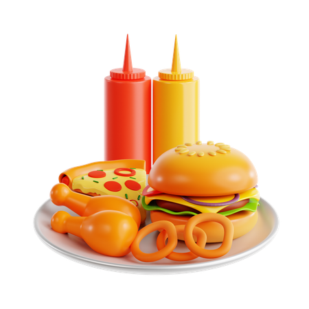 Fast Food  3D Icon