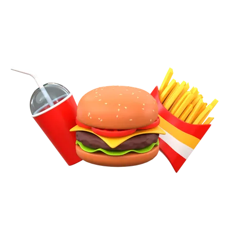 Fast food  3D Icon