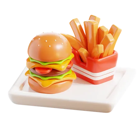 Fast Food  3D Icon