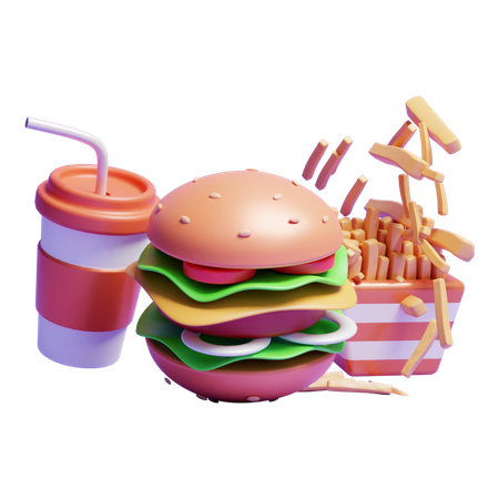 Fast Food  3D Icon