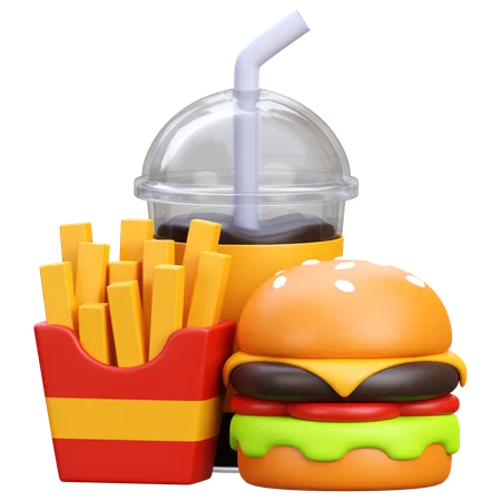 Fast Food  3D Icon