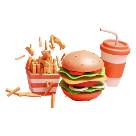 Fast Food  3D Icon