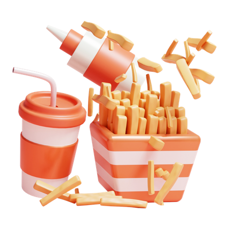 Fast Food  3D Icon