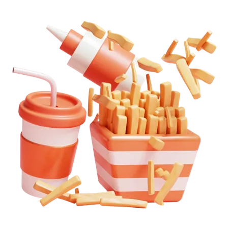 Fast Food  3D Icon