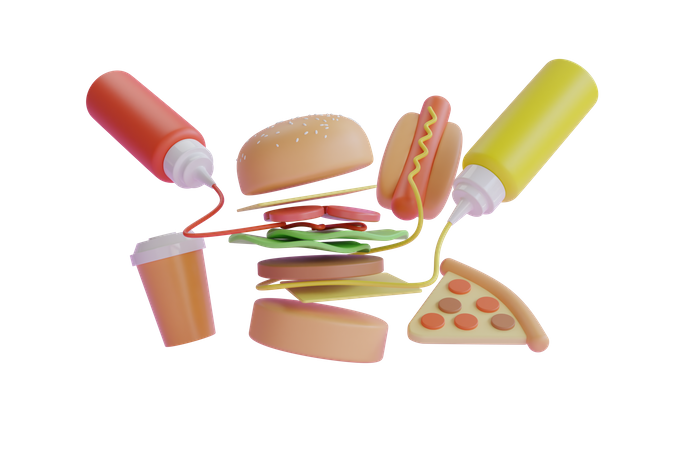 Fast Food  3D Icon