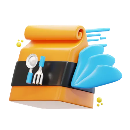 3 D Rendering Fast Food Delivery Illustration 3D Icon