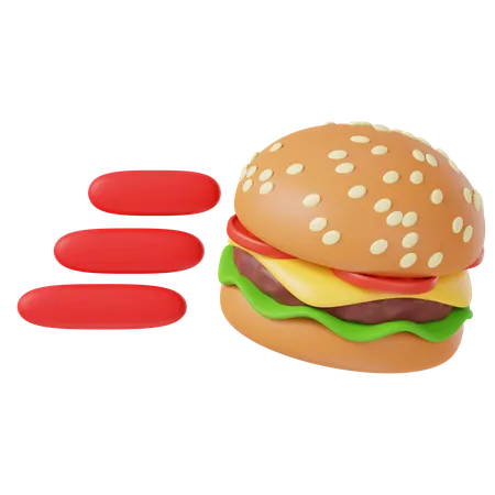 Fast Food Delivery  3D Icon