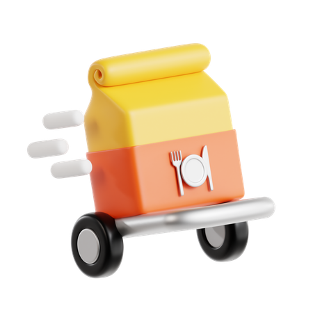 Fast Food Delivery  3D Icon