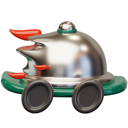 ファーストフードデリバリー  3D Icon