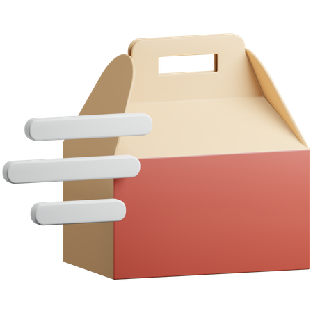 Fast Food Delivery  3D Icon