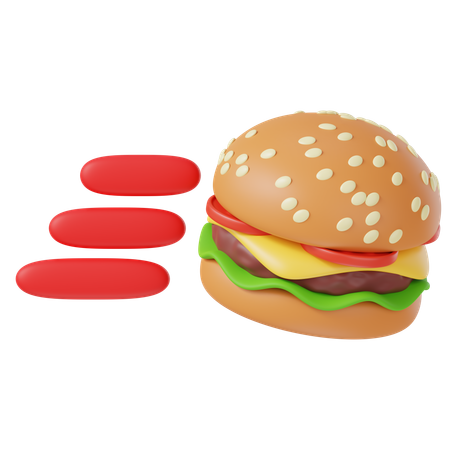 Fast Food Delivery  3D Icon