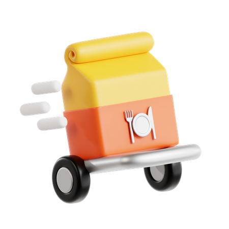 Fast Food Delivery  3D Icon