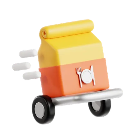 Fast Food Delivery  3D Icon