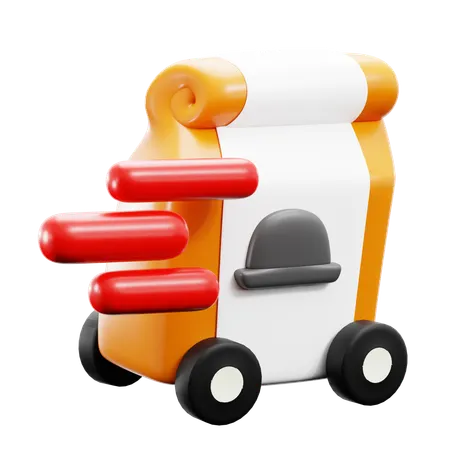 Fast Food Delivery  3D Icon