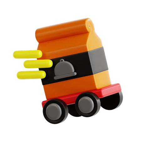 Fast Food Delivery  3D Icon