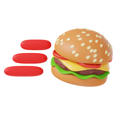 Fast Food Delivery  3D Icon