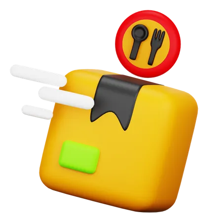 Fast Food Delivery  3D Icon