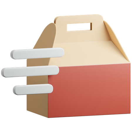 Fast Food Lieferung  3D Icon