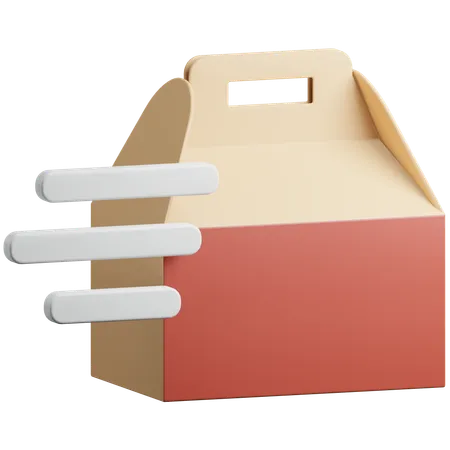 Fast Food Lieferung  3D Icon