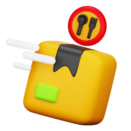 Fast Food Lieferung  3D Icon