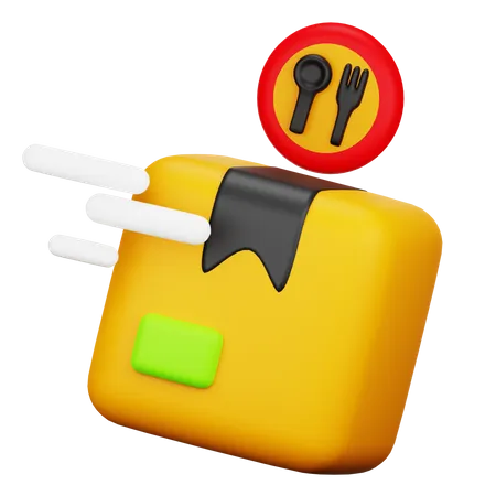 Fast Food Lieferung  3D Icon