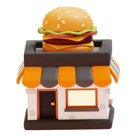 FAST FOOD SHOP  3D Icon