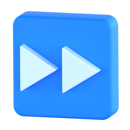 빨리 감기  3D Icon