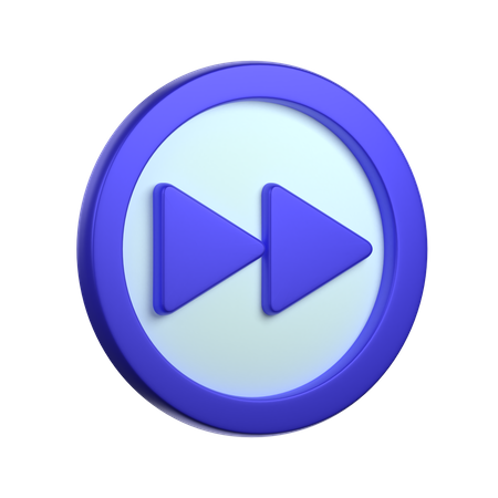 Fast Forward Button  3D Icon