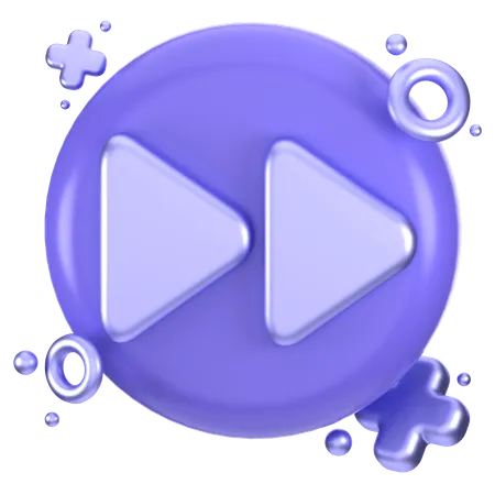 Fast Forward Button  3D Icon