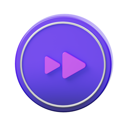 Fast Forward Button  3D Icon