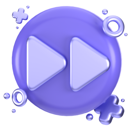 Fast Forward Button  3D Icon