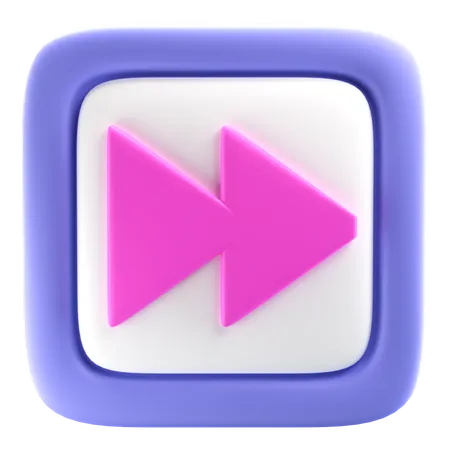 Fast Forward Button  3D Icon