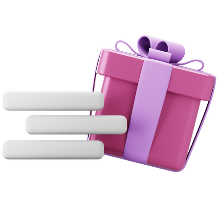 Fast Gift Delivery  3D Icon