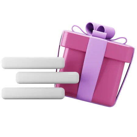 Fast Gift Delivery  3D Icon