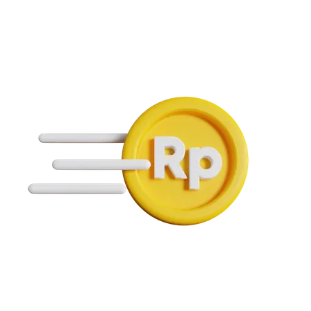 Fast Indonesian Rupiah  3D Icon