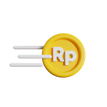 Fast Indonesian Rupiah 3D Icon