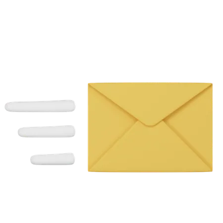 3 D Email Or Envelope Icon 3D Icon