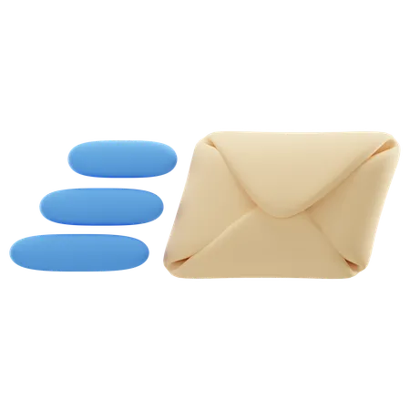 Fast Mail  3D Icon