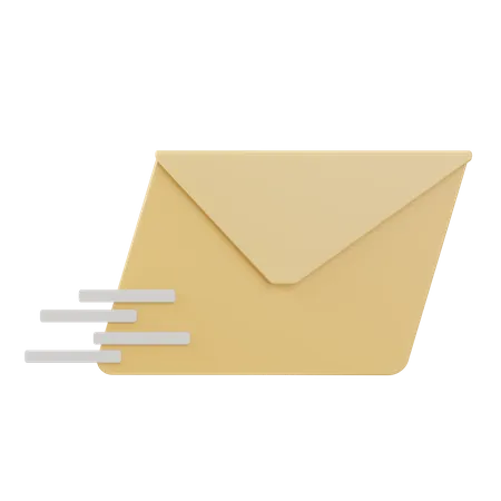 Fast Mail  3D Icon