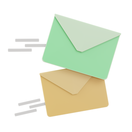 Fast Mail  3D Icon