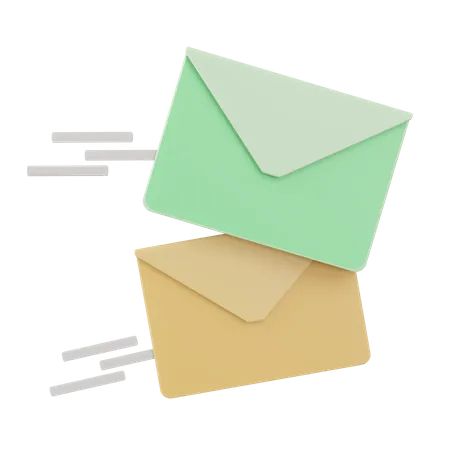 Fast Mail  3D Icon