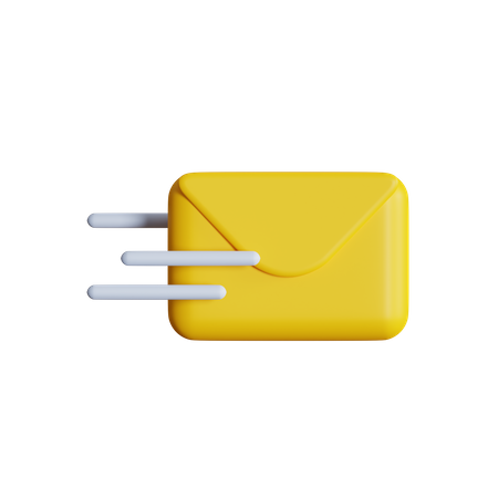 Fast Mail  3D Icon