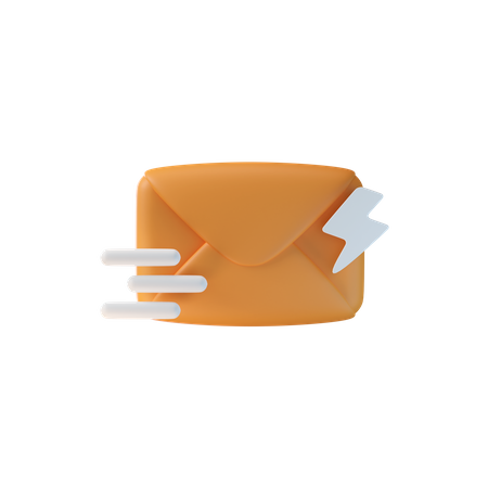 Fast Mail  3D Icon