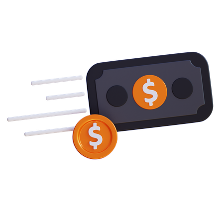 Fast Money Transfer  3D Icon