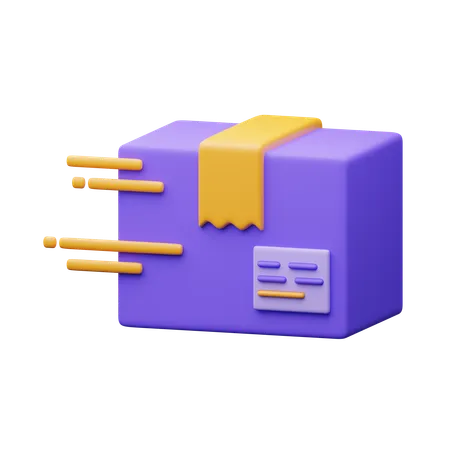 Fast Order Delivery  3D Icon