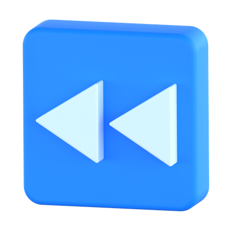 Fast Rewind  3D Icon